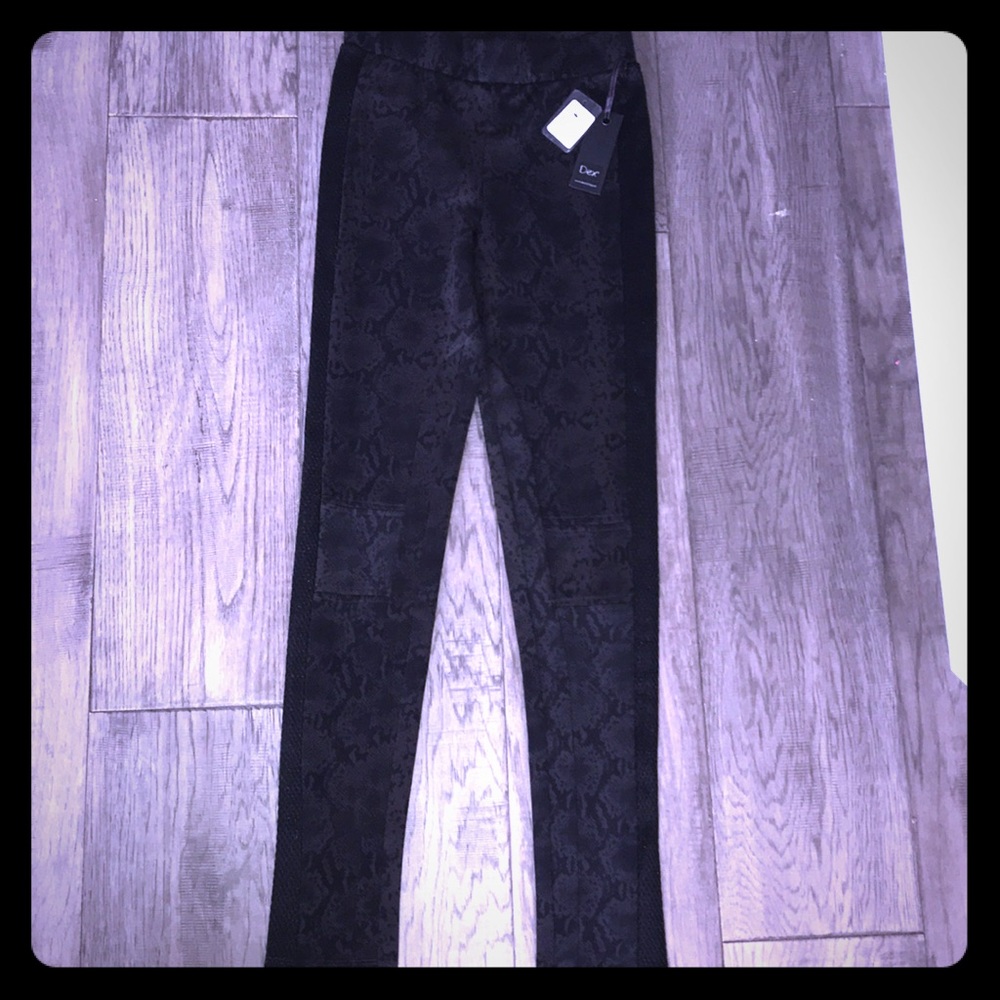 Brand new snakeskin size small skinny pants